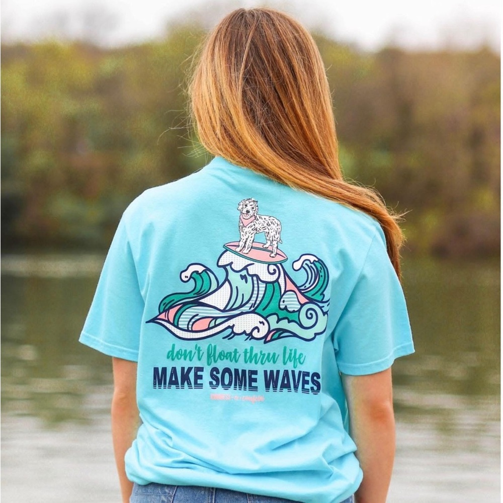 Kindness & Confetti Don’t Float Through Life Make Some Waves Tee Women S T-shirt
